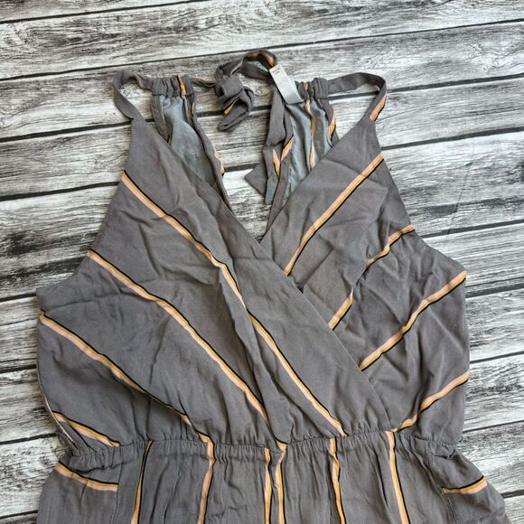 Xhilaration Women's Wide Leg Jumpsuit Romper M Med Medium Grey Gray Pink Orange - Picture 5 of 16